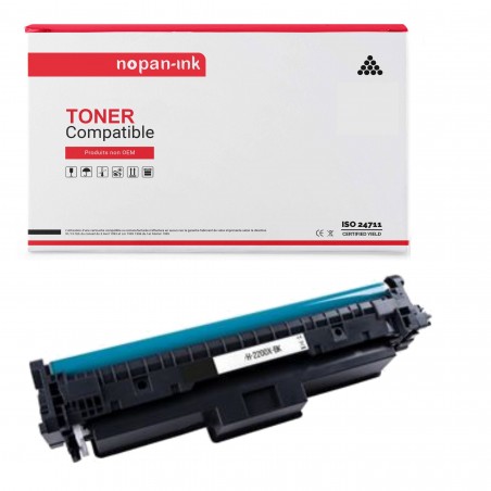 Toner W2200X 220X compatible pour HP Noir x 1 - NOPAN-INK HP Color LaserJet Pro 4202 Series, Pro 420