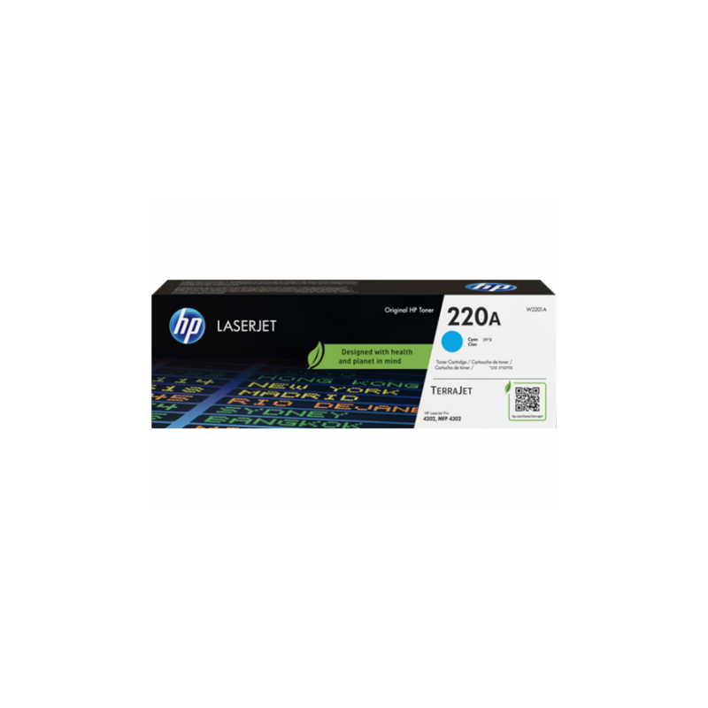 Toner originale  220A de Marque HP W2201A cyan