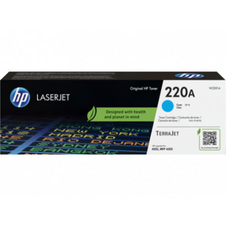 Toner originale  220A de Marque HP W2201A cyan