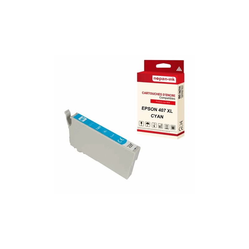 407 XL CYAN - CARTOUCHE COMPATIBLE POUR EPSON