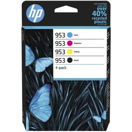 X4 HP 953 NOIR, CYAN, MAGENTA, YELLOW - CARTOUCHE ORIGINALE