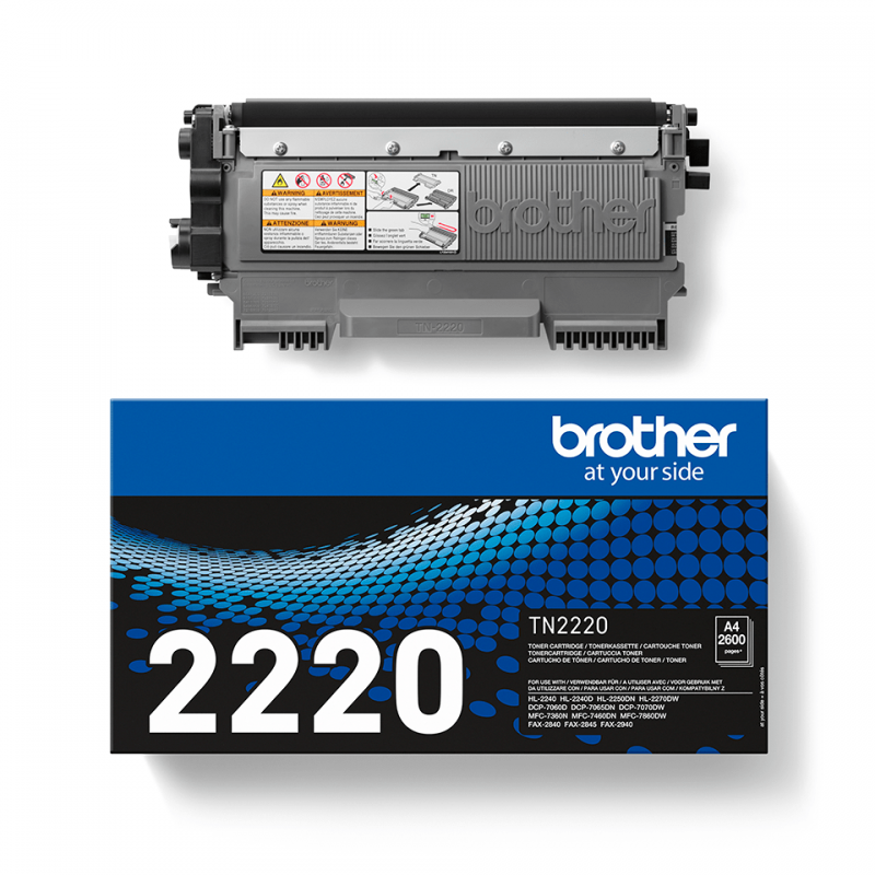 BROTHER TN2220 TN 2220 NOIR TONER ORIGINAL BROTHER