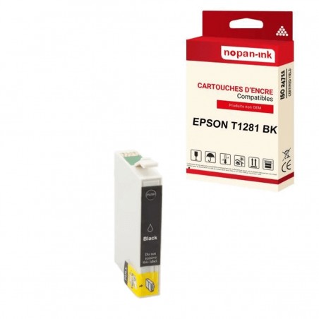 T 1281 XL NOIR POUR EPSON - CARTOUCHE COMPATIBLE