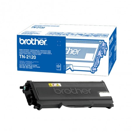 BROTHER TN2120 TN 2120 NOIR TONER ORIGINAL BROTHER