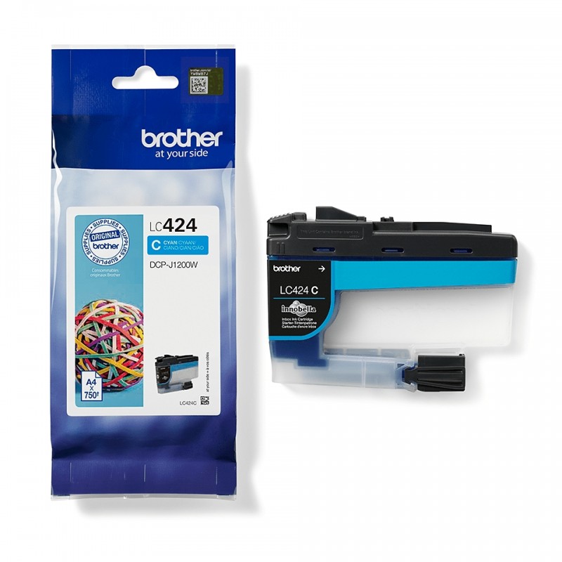 BROTHER LC 424 CYAN - CARTOUCHE ORIGINALE