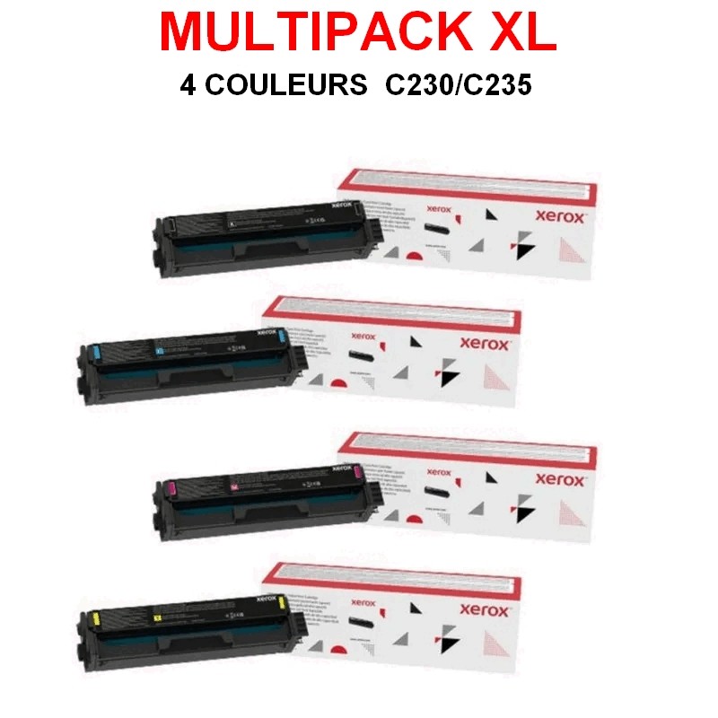 PK 4 TONER XEROX C230/C235 XL DE MARQUE ORIGINALE XEROX