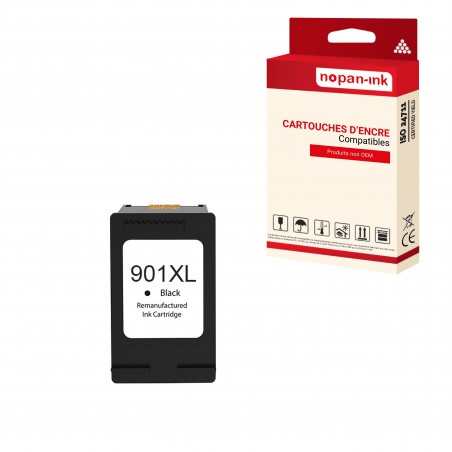 901XL NOIR POUR HP CC653AE - CARTOUCHE COMPATIBLE