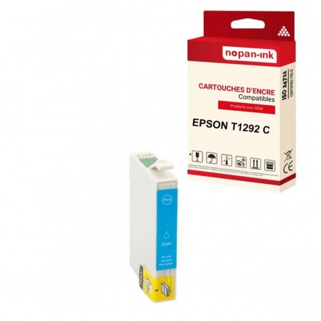 T1292 CYAN POUR EPSON C13T12924012 CARTOUCHE COMPATIBLE