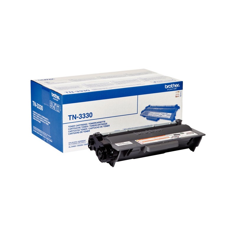 TONER ORIGINALE TN3330 TN 3330 NOIR DE MARQUE BROTHER