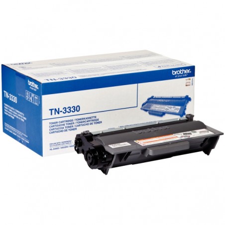 TONER ORIGINALE TN3330 TN 3330 NOIR DE MARQUE BROTHER