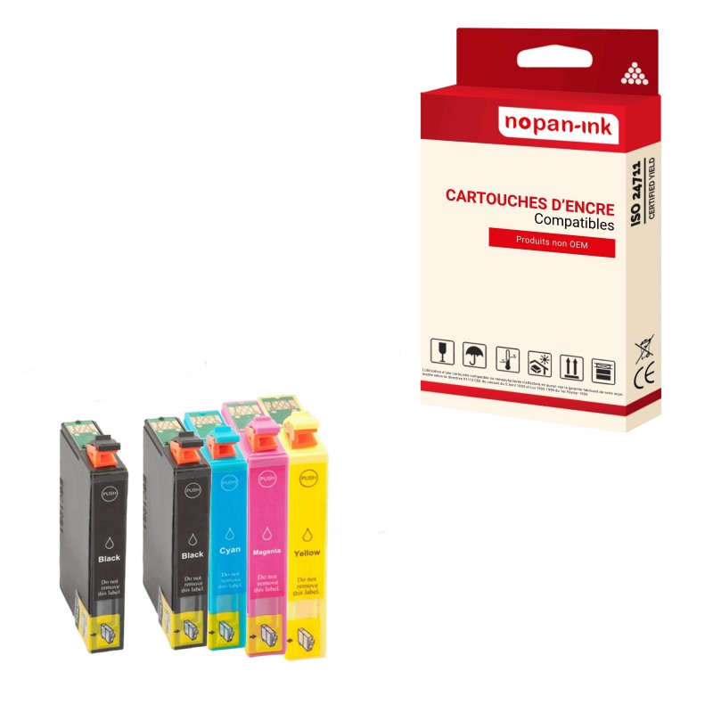 X5 502XL NOIR, CYAN, MAGENTA, YELLOW 502 - CARTOUCHE COMPATIBLE POUR EPSON