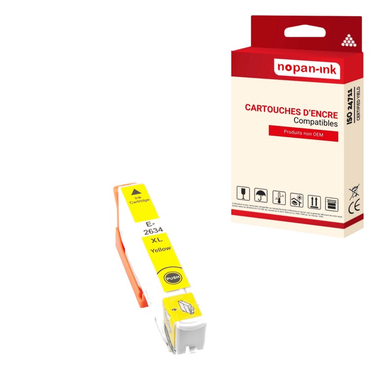 T2634/T2614 26 XL YELLOW - CARTOUCHE COMPATIBLE POUR EPSON