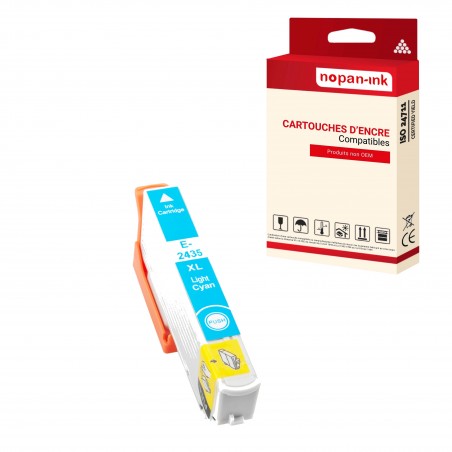 T2435/T2625 26 XL CYAN LIGHT  - CARTOUCHE COMPATIBLE POUR EPSON