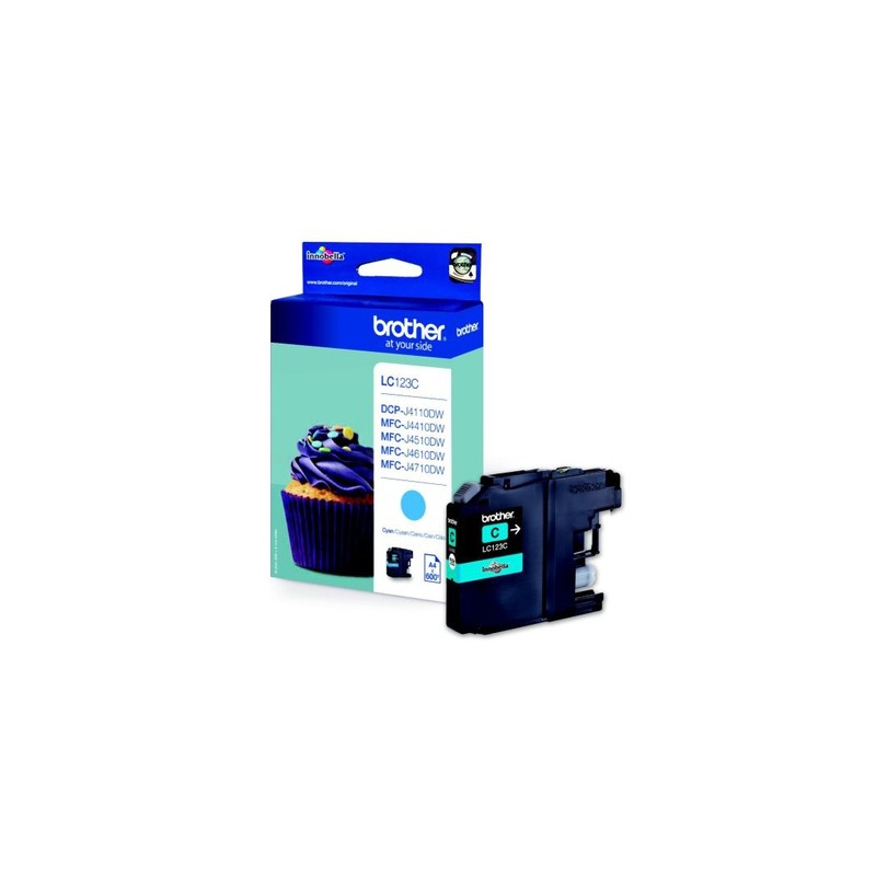 BROTHER LC123 CYAN-CARTOUCHE ORIGINALE