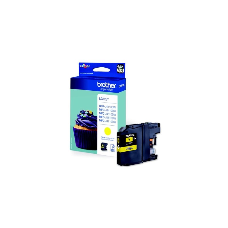 BROTHER LC123 YELLOW-CARTOUCHE ORIGINALE