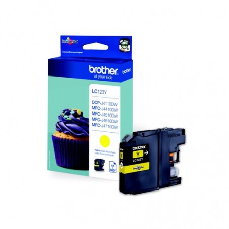 BROTHER LC123 YELLOW-CARTOUCHE ORIGINALE
