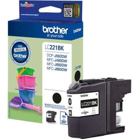BROTHER LC221 NOIR-CARTOUCHE ORIGINALE