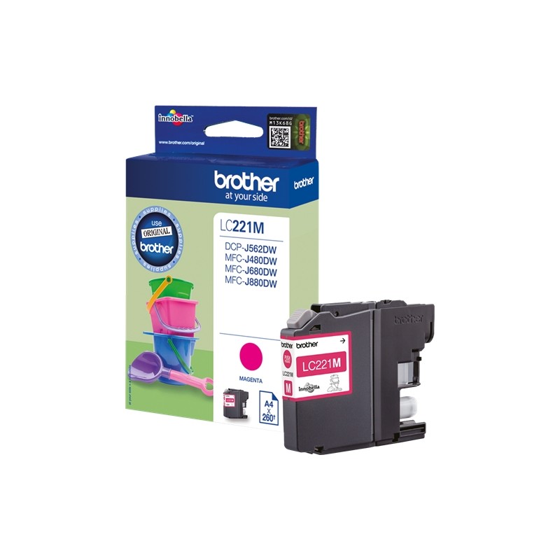 BROTHER LC221 MAGENTA-CARTOUCHE ORIGINALE