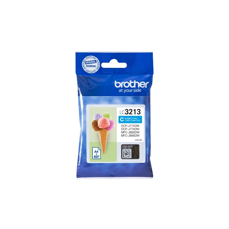 BROTHER LC3213 CYAN-CARTOUCHE ORIGINALE