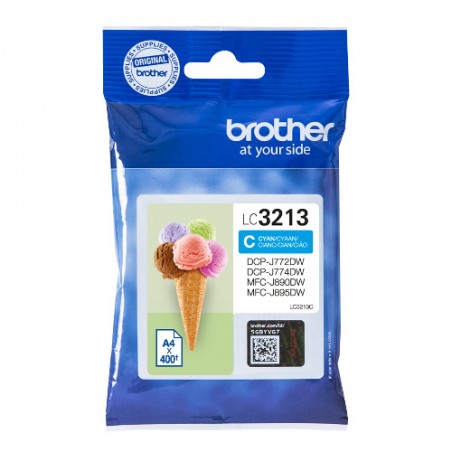 BROTHER LC3213 CYAN-CARTOUCHE ORIGINALE