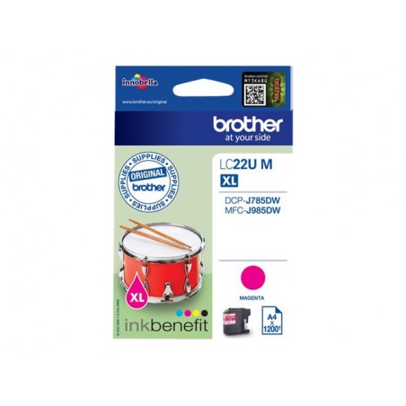 BROTHER LC22U MAGENTA-CARTOUCHE ORIGINALE