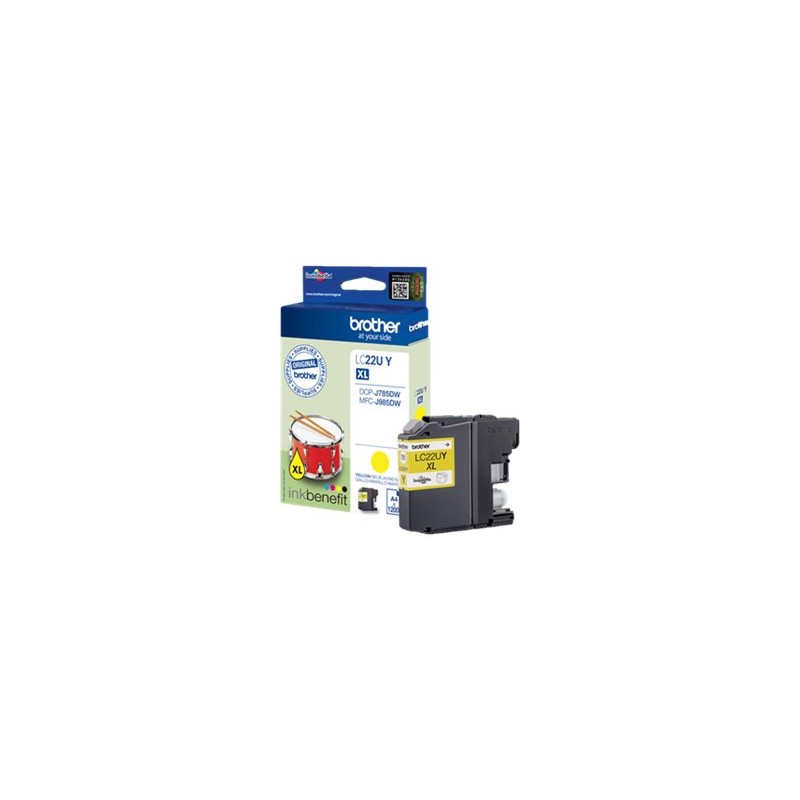 BROTHER LC22U YELLOW-CARTOUCHE ORIGINALE