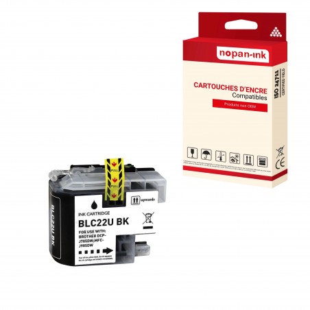 BROTHER LC22U NOIR - CARTOUCHE COMPATIBLE