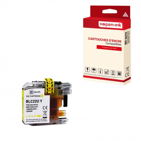 BROTHER LC22U YELLOW- CARTOUCHE COMPATIBLE