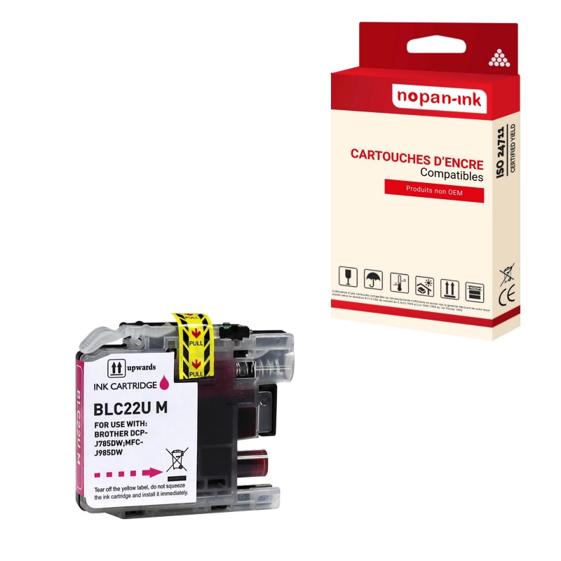 BROTHER LC22U MAGENTA- CARTOUCHE COMPATIBLE