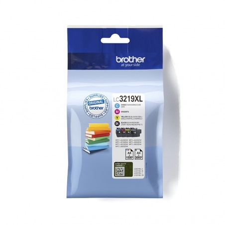 X 4 BROTHER LC3219 XL NOIR, CYAN, MAGENTA, YELLOW - CARTOUCHE ORIGINALE