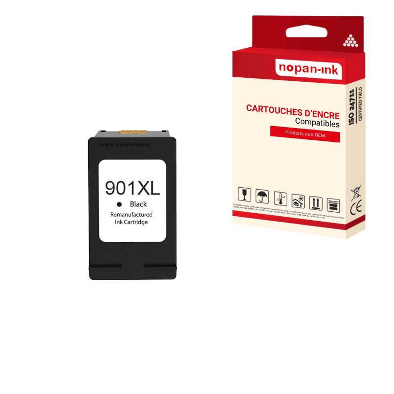 HP 901 XL POUR HP NOIR (HP901) - CARTOUCHE COMPATIBLE