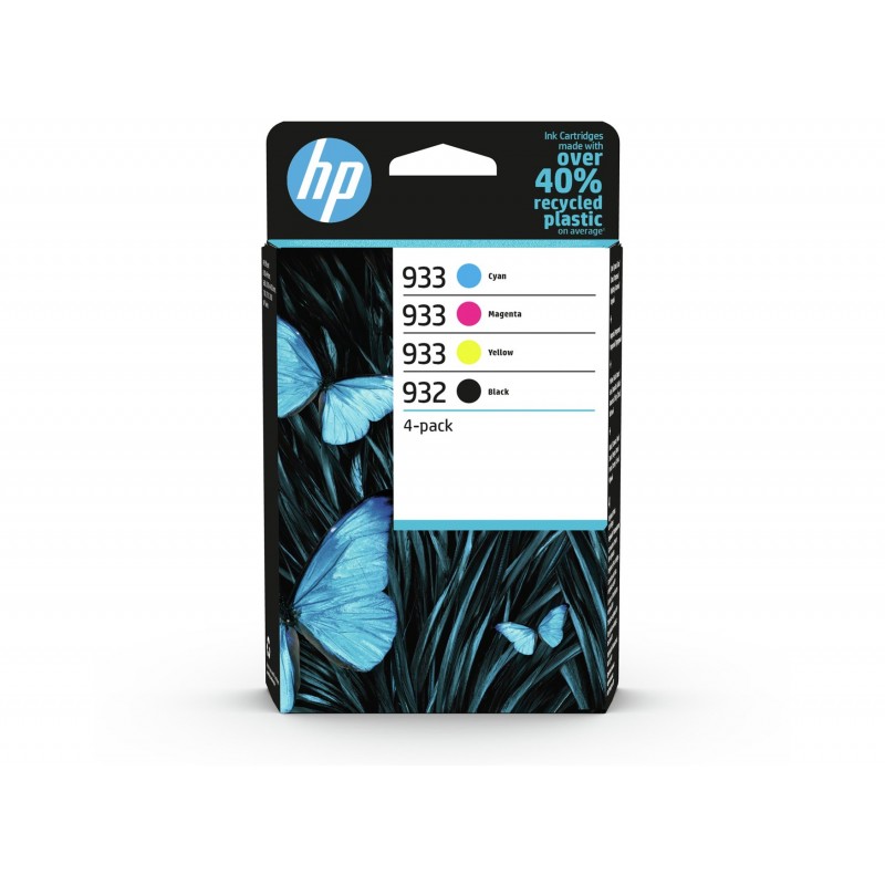 HP 932/ 933 (HP932/ 933) PACK4 CYAN- CARTOUCHE ORIGINALE