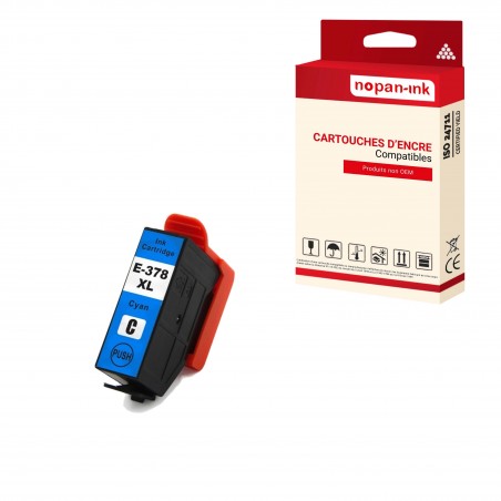 378 XL POUR EPSON CYAN- CARTOUCHE COMPATIBLE POUR EPSON