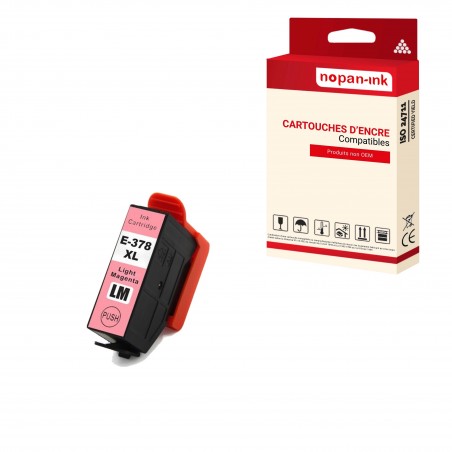 378 XL POUR EPSON LIGHT MAGENTA- CARTOUCHE COMPATIBLE POUR EPSON