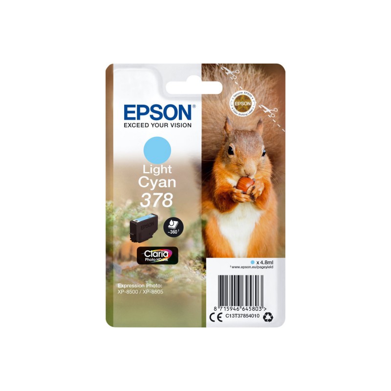 EPSON 378 LIGHT CYAN- CARTOUCHE ORIGINALE