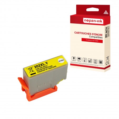 202 XL POUR EPSON YELLOW- CARTOUCHE COMPATIBLE POUR EPSON