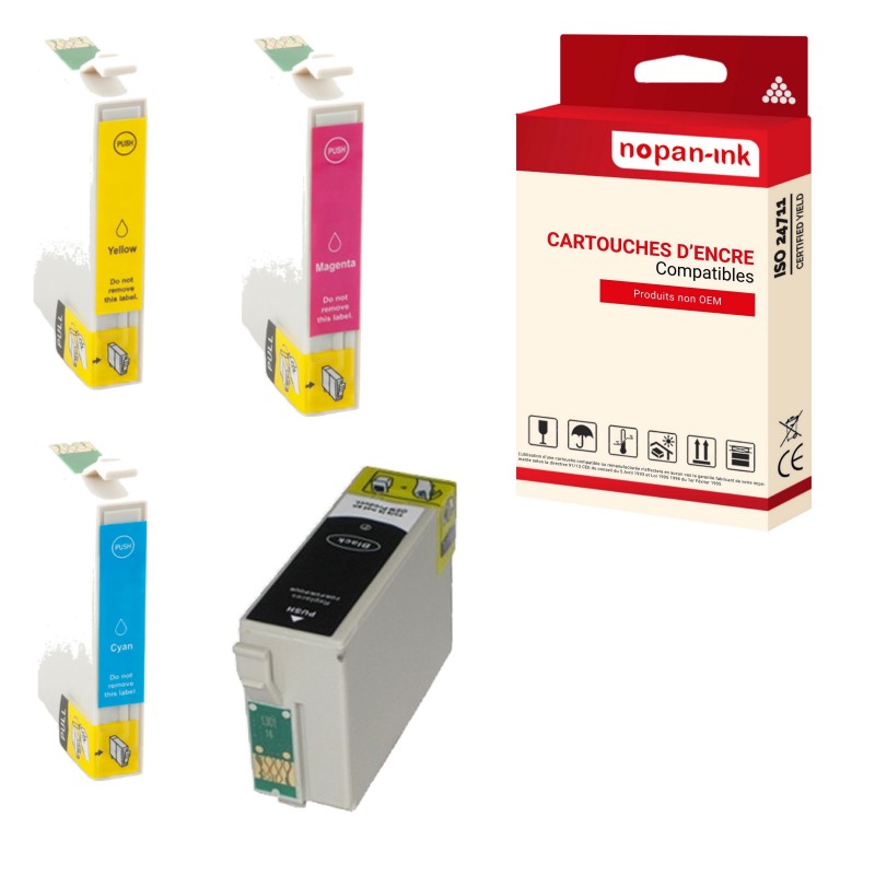 T3590/T3580 35 XL PACK  NOIR-CYAN-MAGENTA-YELLOW CARTOUCHE COMPATIBLE POUR EPSON