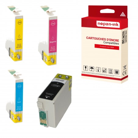 T3590/T3580 35 XL PACK  NOIR-CYAN-MAGENTA-YELLOW CARTOUCHE COMPATIBLE POUR EPSON
