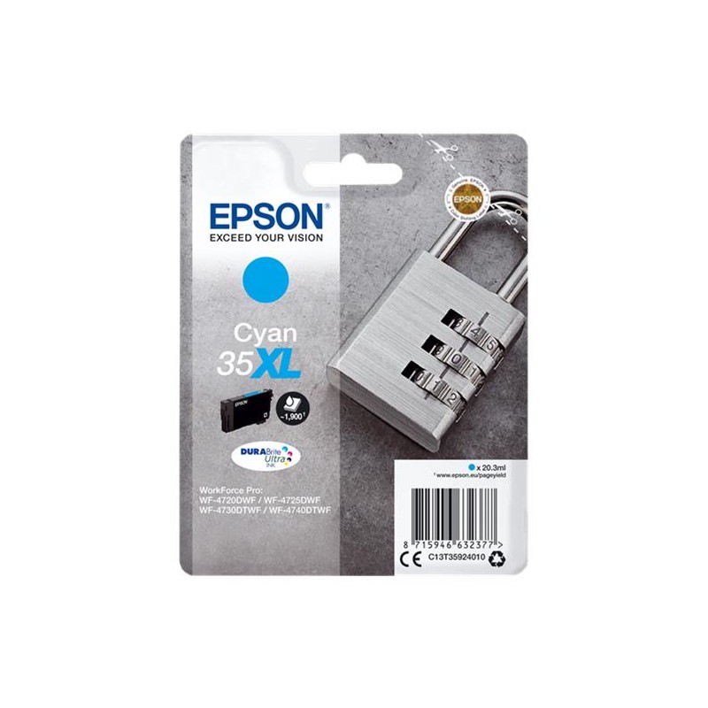 EPSON T3592 XL CYAN- CARTOUCHE ORIGINALE