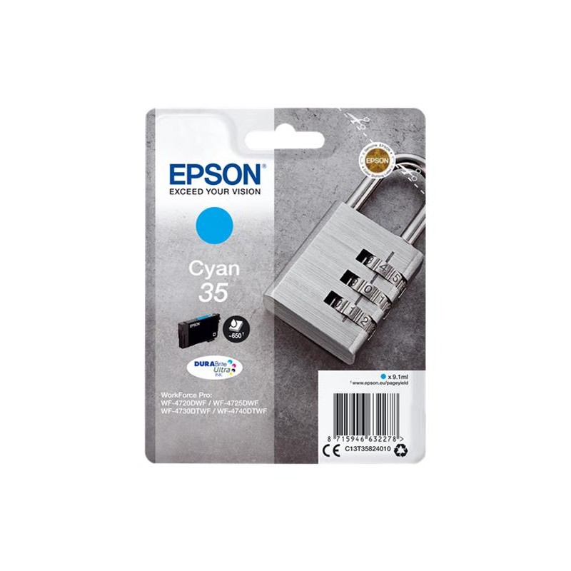EPSON T3582 CYAN- CARTOUCHE ORIGINALE