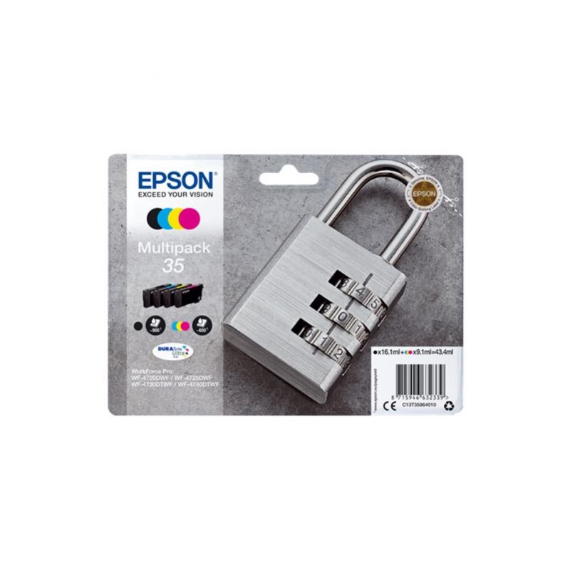 EPSON T3586 PACK 4 NOIR-CYAN-MAGENTA-YELLOW CARTOUCHE ORIGINALE