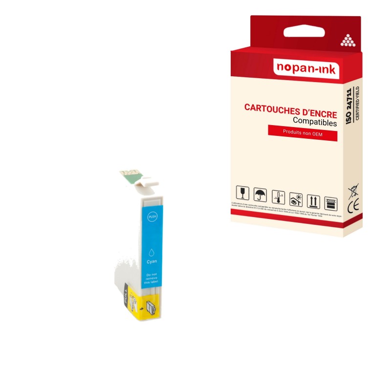 T3472/T3462 34 XL CYAN- CARTOUCHE COMPATIBLE POUR EPSON