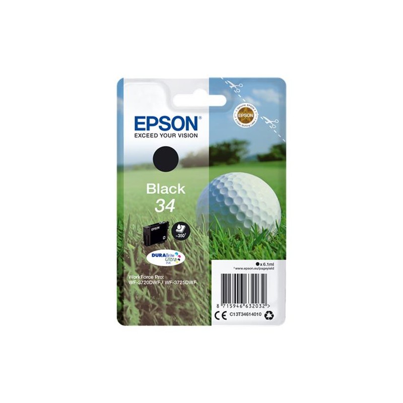 EPSON T3461 34 NOIR- CARTOUCHE ORIGINAL