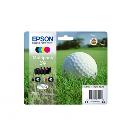 EPSON T3466 PACK 4 NOIR-CYAN-MAGENTA-YELLOW CARTOUCHE ORIGINALE