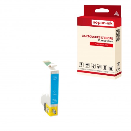T2712/T2702 27 XL CYAN- CARTOUCHE COMPATIBLE POUR EPSON