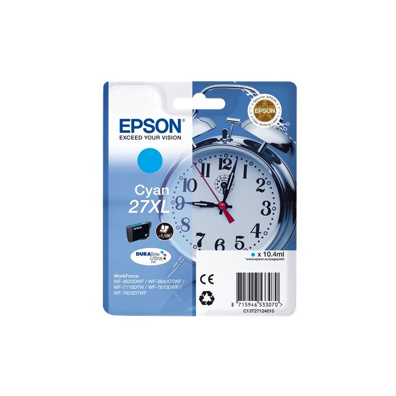 EPSON T2712 27XL CYAN - CARTOUCHE ORIGINALE