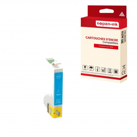 T0612 CYAN- CARTOUCHE COMPATIBLE POUR EPSON