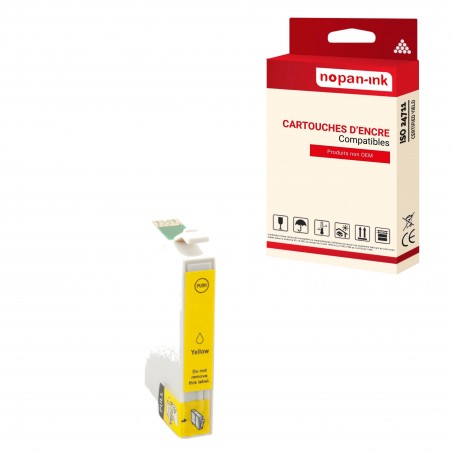 T0554 YELLOW- CARTOUCHE COMPATIBLE POUR EPSON