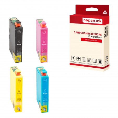 T405 XL PACK4 NOIR-CYAN-MAGENTA-YELLOW CARTOUCHE COMPATIBLE POUR EPSON