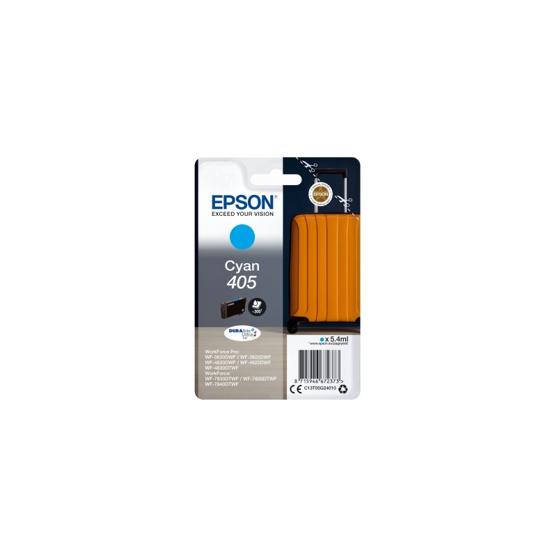 EPSON T405 CYAN- CARTOUCHE ORIGINALE